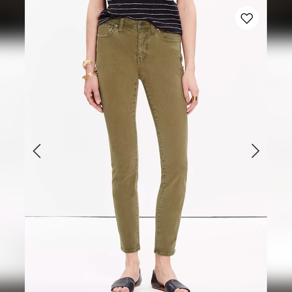 Madewell 9" High Riser Skinny Skinny Crop Jeans: Colorwash Edition - Picture 1 of 5